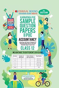 Oswaal Karnataka PUE Sample Question Papers II PUC Class 12 Accountancy Book (March 2020 Exam)
