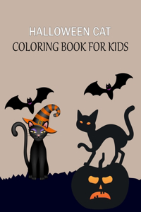 Halloween Cat Coloring Book For Kids