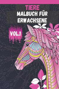 Tiere Malbuch für Erwachsene Vol.1