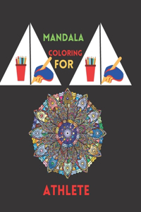Mandala coloring for Athlete