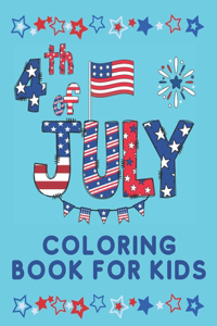 4th July coloring book for kids