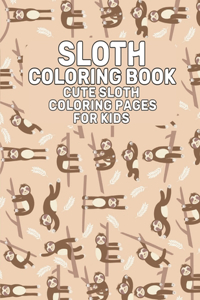 Sloth Coloring Book Cute Sloth Coloring Pages For Kids