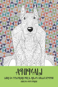 Libri da colorare per il relax delle donne - Disegni Anti stress - Animali