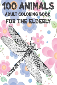 Adult Coloring Book for the Elderly - 100 Animals