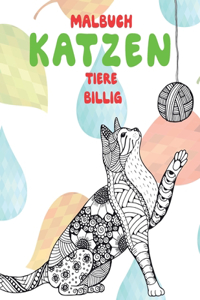 Malbuch - Billig - Tiere - Katzen