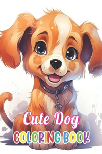 Cute Dog Coloring Book