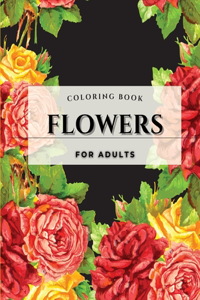 Flower Coloring Book For Adults