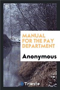 Manual for the pay department