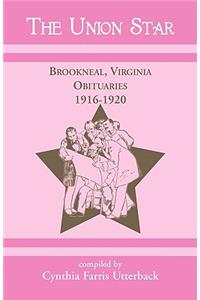 Union Star, Brookneal, Virginia Obituaries, 1916-1920