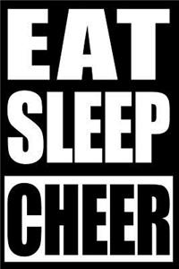 Eat Sleep Cheer Notebook for Cheerleaders
