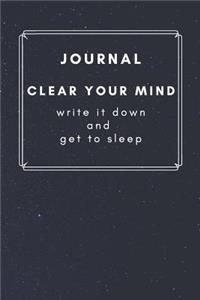 Journal - Clear Your Mind