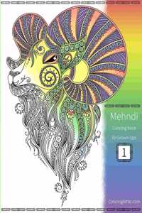 Mehndi Coloring Book for Grown-Ups