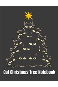 Cat Christmas Tree Notebook