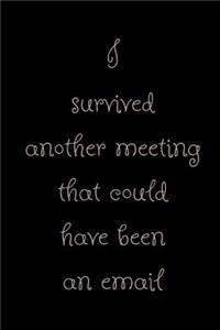 I survived another meeting that could have been an email