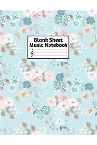 Blank Sheet Music Notebook