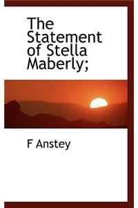 Statement of Stella Maberly;