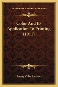 Color and Its Application to Printing (1911)
