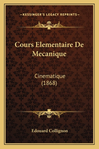 Cours Elementaire De Mecanique