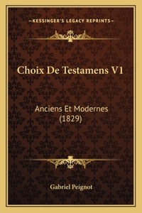 Choix De Testamens V1