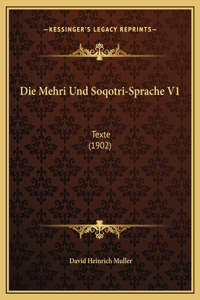 Mehri Und Soqotri-Sprache V1