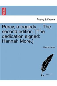 Percy, a Tragedy ... the Second Edition. [The Dedication Signed
