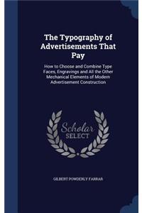 Typography of Advertisements That Pay