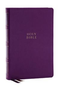 Kjv, Compact Center-Column Reference Bible, Leathersoft, Purple, Red Letter, Comfort Print