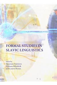 Formal Studies in Slavic Linguistics