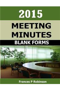 2015 Meeting Minutes