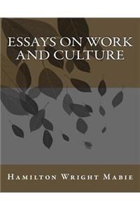 Essays On Work And Culture