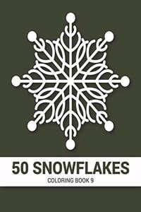 50 Snowflakes Coloring Book 9