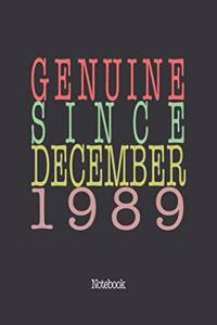 Genuine Since December 1989