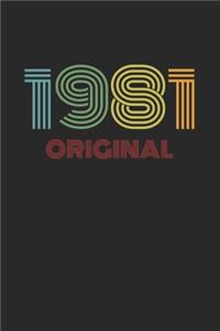 Retro 1981 Original - Tagesplaner 52 Wochen