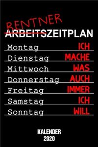 Kalender 2020 Rentnerzeitplan