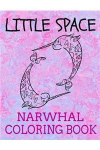 Little Space Narwhal Coloring Book