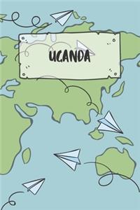 Uganda: Ruled Travel Diary Notebook or Journey Journal - Lined Trip Pocketbook for Men and Women with Lines