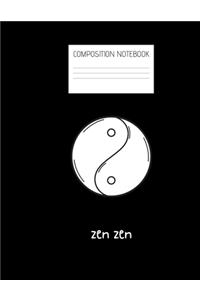 zen zen Composition Notebook