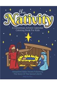 Christmas Advent Calendar Coloring Book For Kids