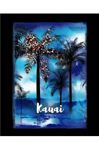 Kauai: Hawaiian Christmas Notebook With Lined College Ruled Paper For Taking Notes. Stylish Tropical Travel Journal Diary 7.5 x 9.25 Inch Soft Cover. For H