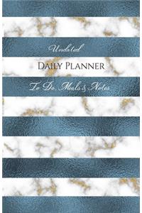 Undated Daily Planner - To Do, Meals & Notes