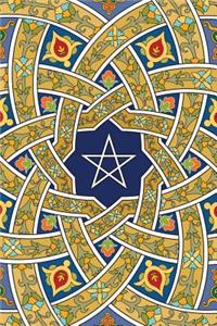 Monogram Pentagram (Neopaganism) Notebook
