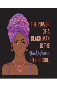 Black Woman: Pink Purple College Ruled Notebook (7.5 X 9.25) 200 Pages(college Notebook, Ruled Notebook,200 Page Composition Book,200 Page Journal,200 Page Notebook,200 Ruled Paper)
