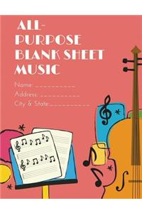 All-Purpose Blank Sheet Music