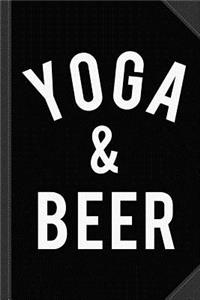 Yoga and Beer Journal Notebook