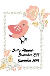 December 2018 - December 2019 Daily Planner