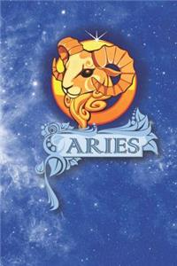 Aries Zodiac Sign Horoscope Notebook Journal for Writing in