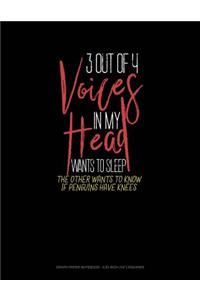 3 Out of 4 Voices in My Head Wants to Sleep the Other Wants to Know If Penguins Have Knees