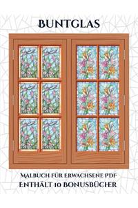 Malbuch für Erwachsene PDF (Buntglas)