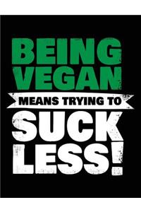 Being Vegan Means Trying To Suck Less!