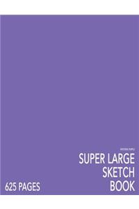 Wisteria Purple Super Large Sketchbook: Big Softcover Sketchbook, 625 Pages, Giant Sketchbook, Large Sketchbook for Drawing